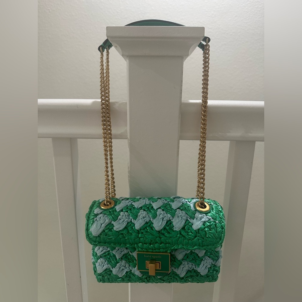 NWT Kate Spade Rafia mini bag